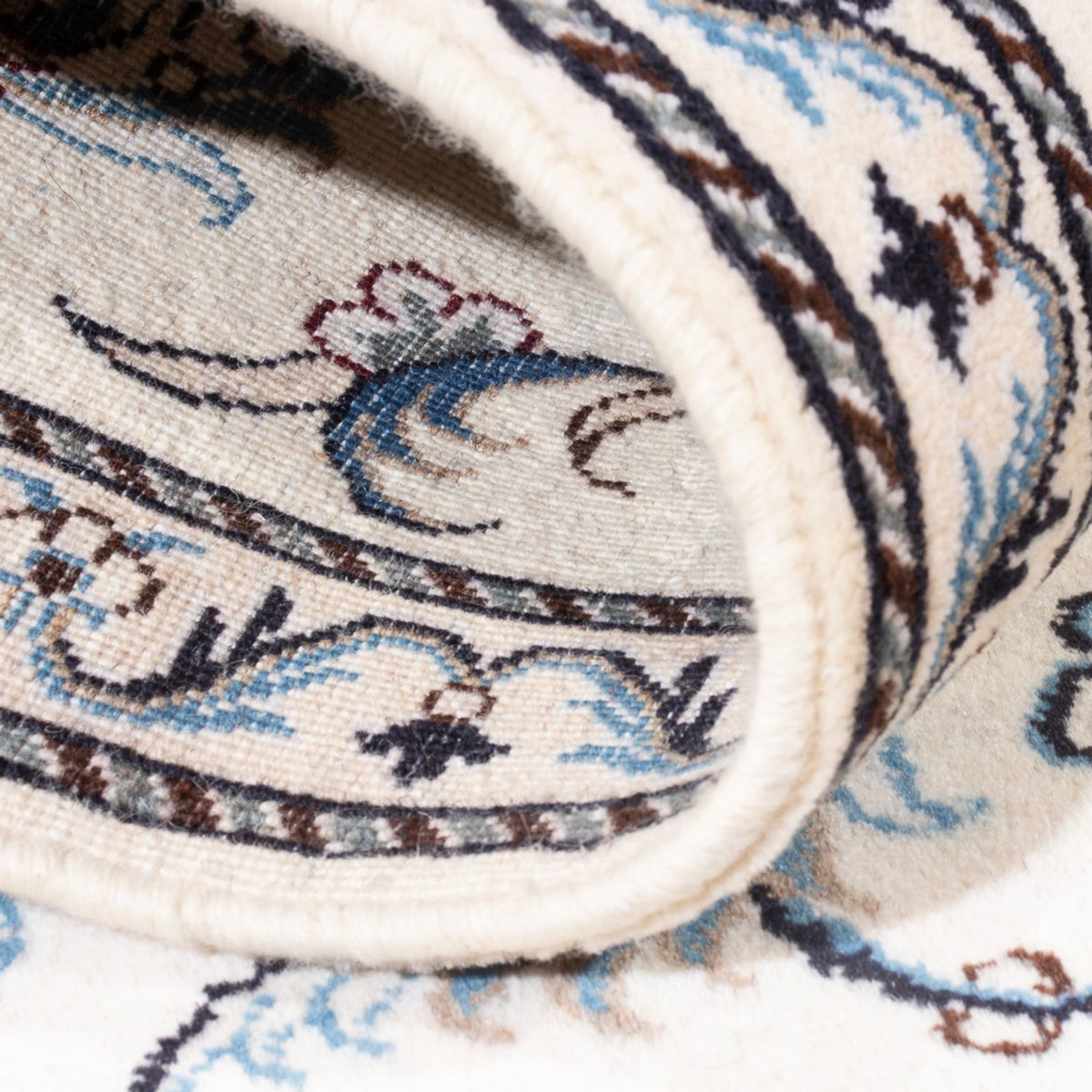 Løber Persisk tæppe - Nain - 202 x 78 cm - sølv