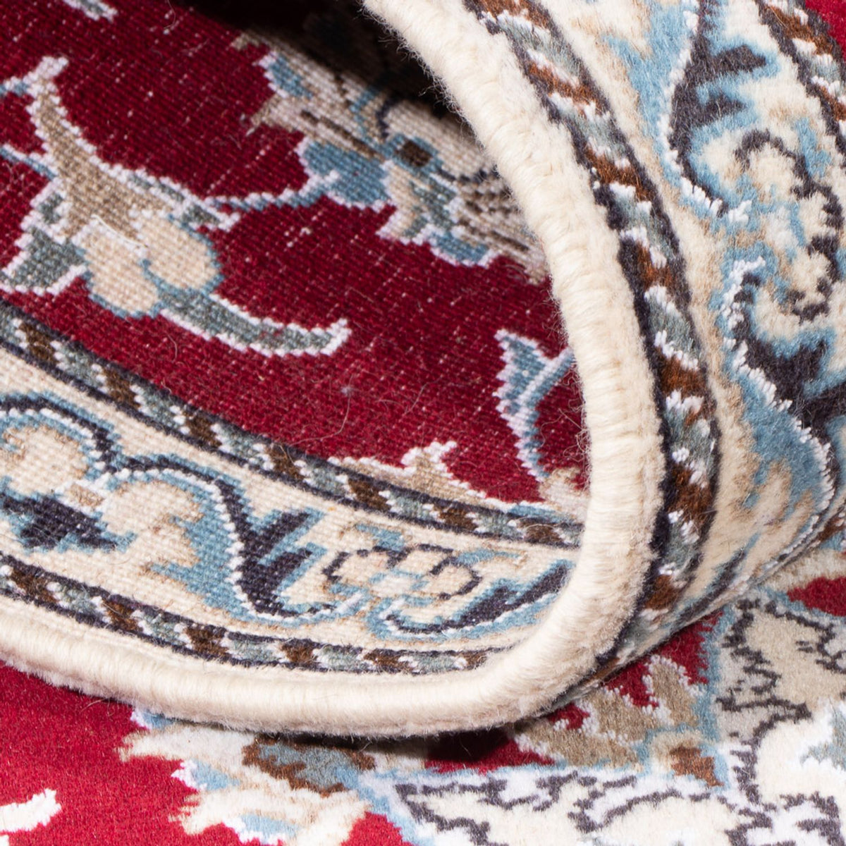 Løber Persisk tæppe - Nain - 196 x 76 cm - rød