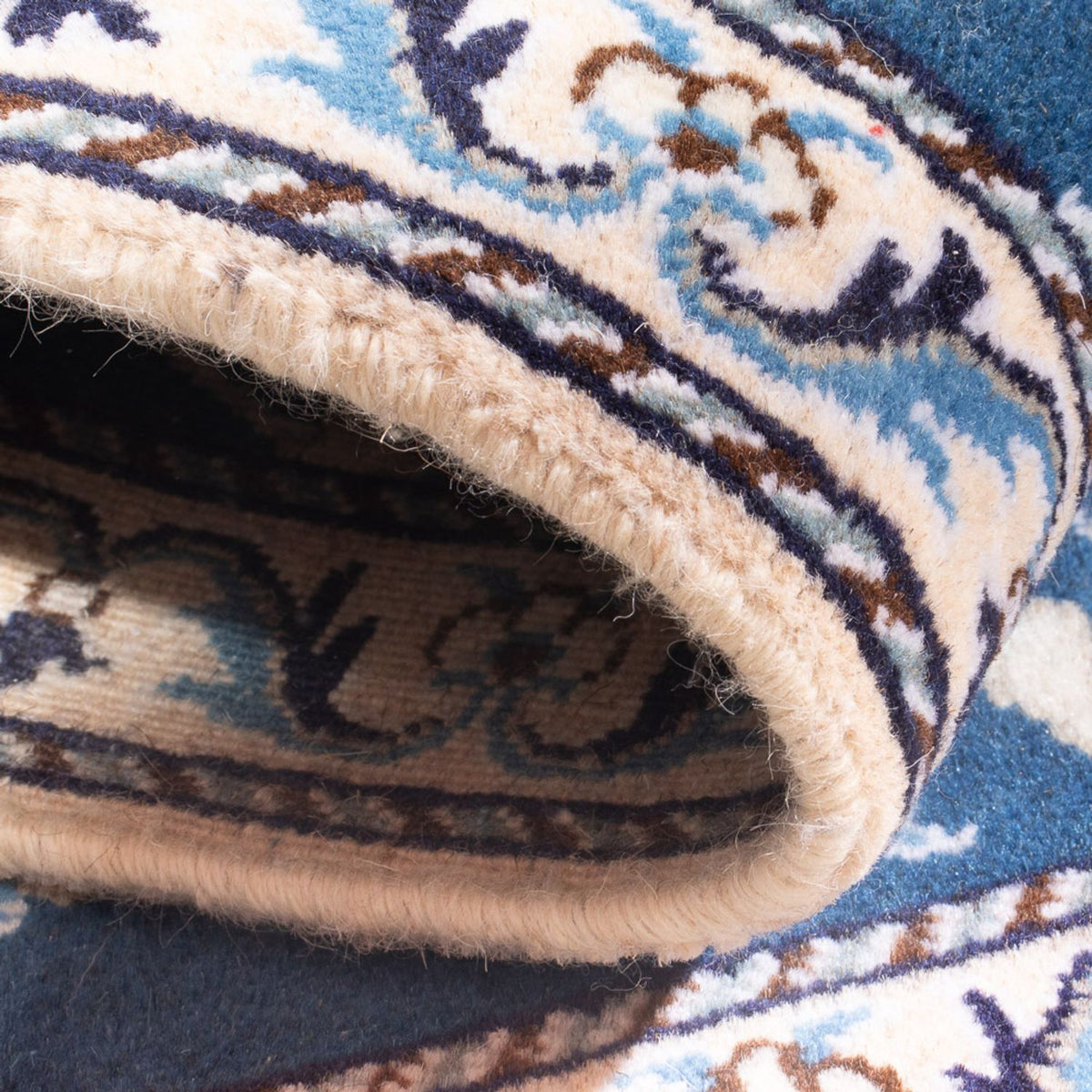 Persisk tæppe - Nain - 140 x 90 cm - blå