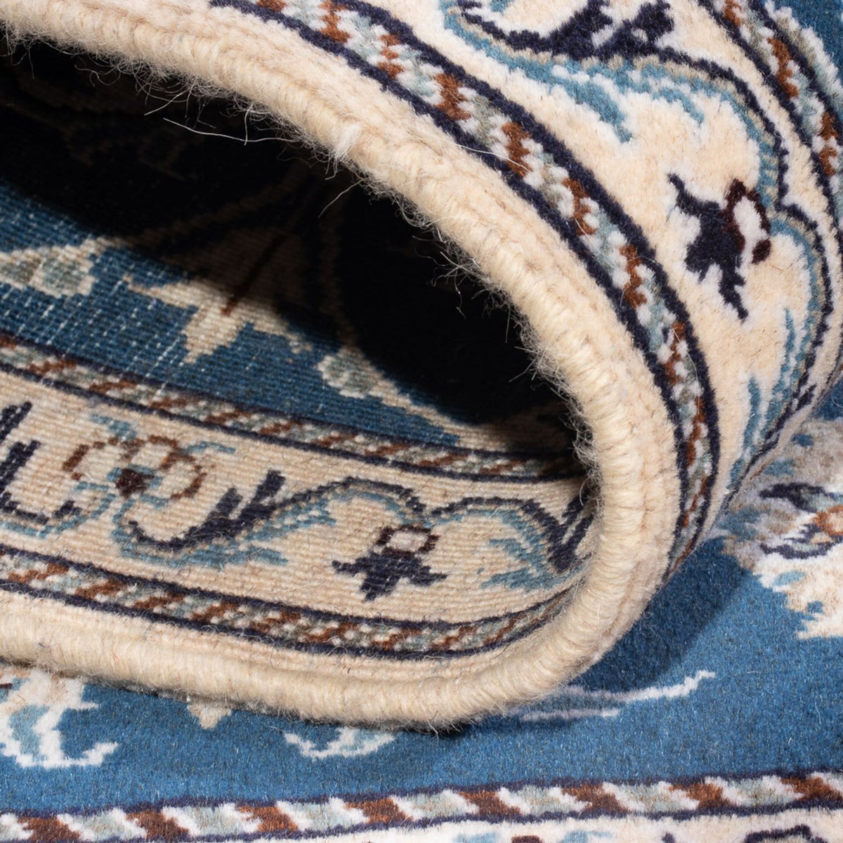 Persisk tæppe - Nain - 140 x 90 cm - blå