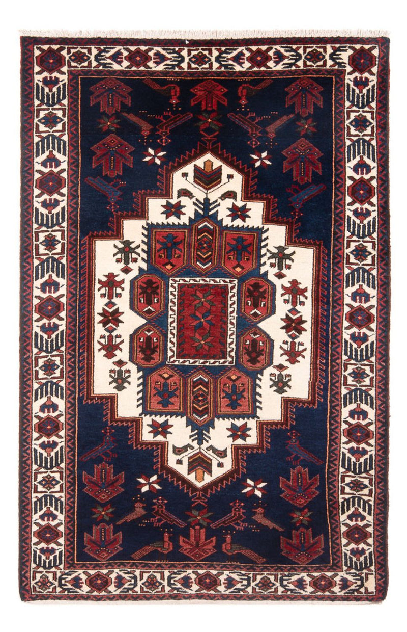 Persisk tæppe - Nomadisk - 202 x 125 cm - mørkeblå