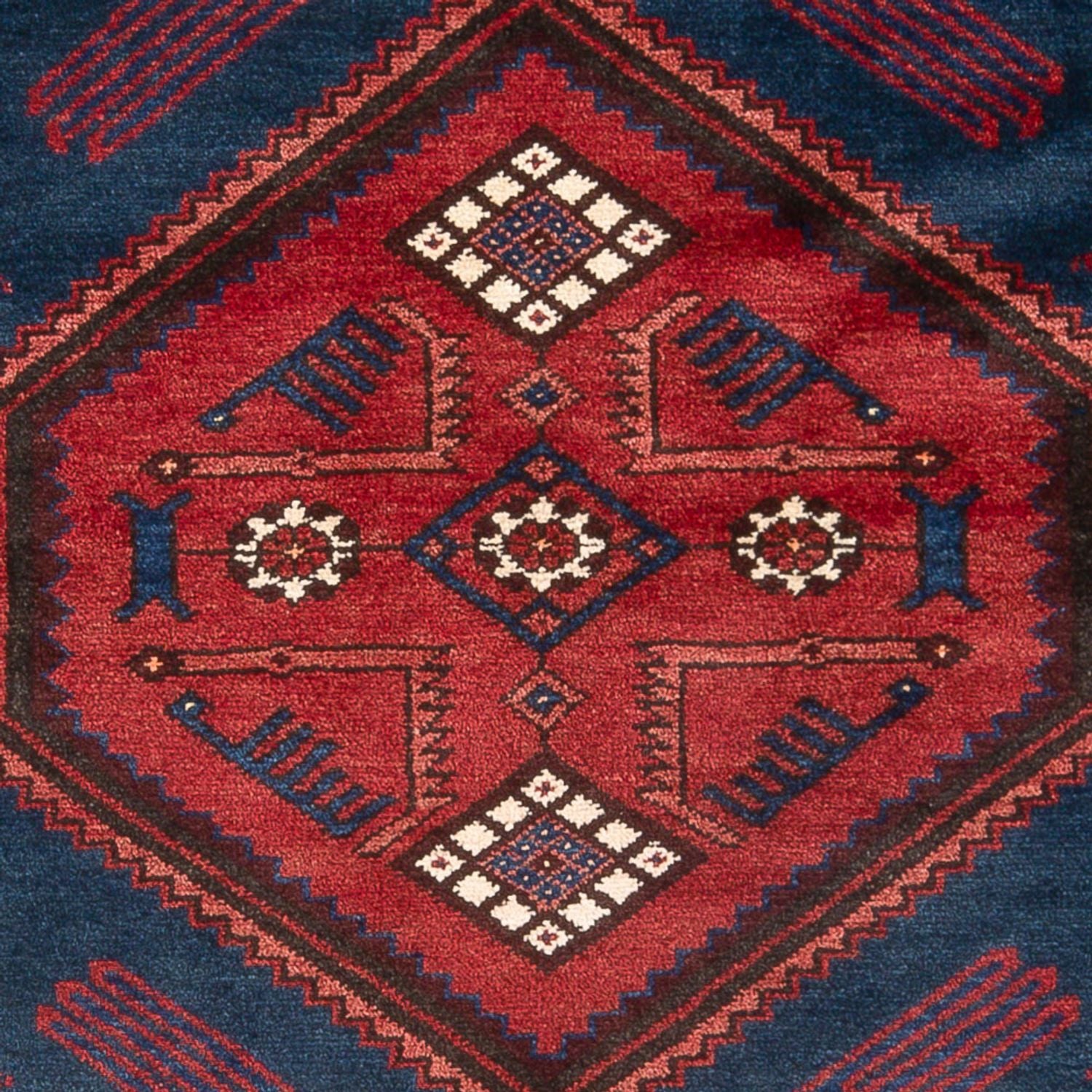 Persisk tæppe - Nomadisk - 200 x 133 cm - blå