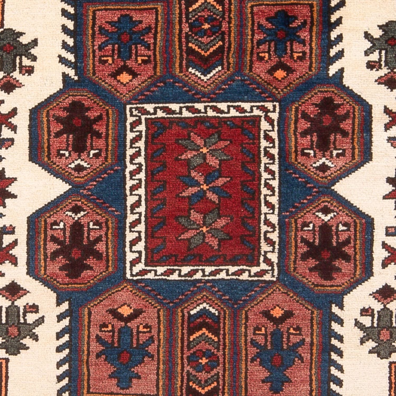 Persisk tæppe - Nomadisk - 205 x 128 cm - mørkeblå
