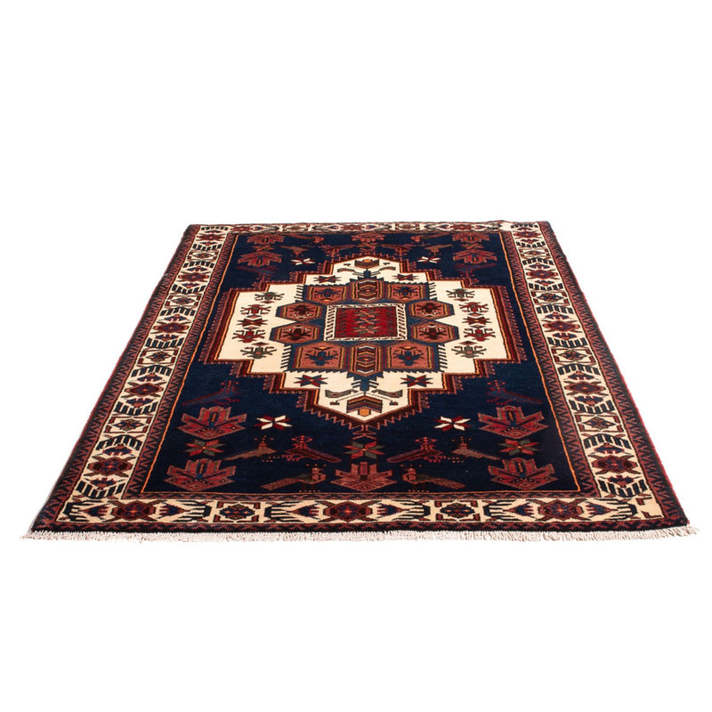 Persisk tæppe - Nomadisk - 205 x 128 cm - mørkeblå