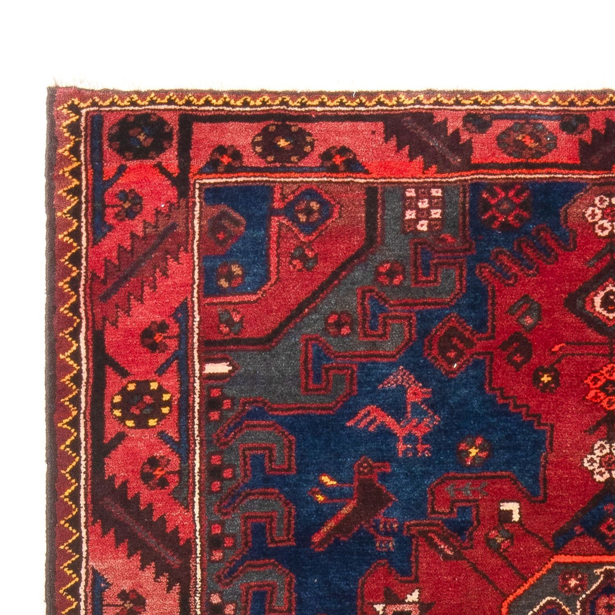 Persisk tæppe - Nomadisk - 196 x 136 cm - blå