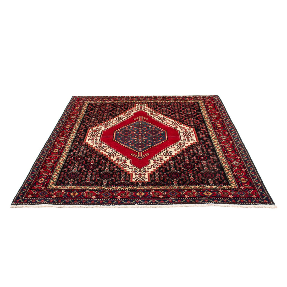 Persisk tæppe - Classic - 193 x 143 cm - mørkeblå