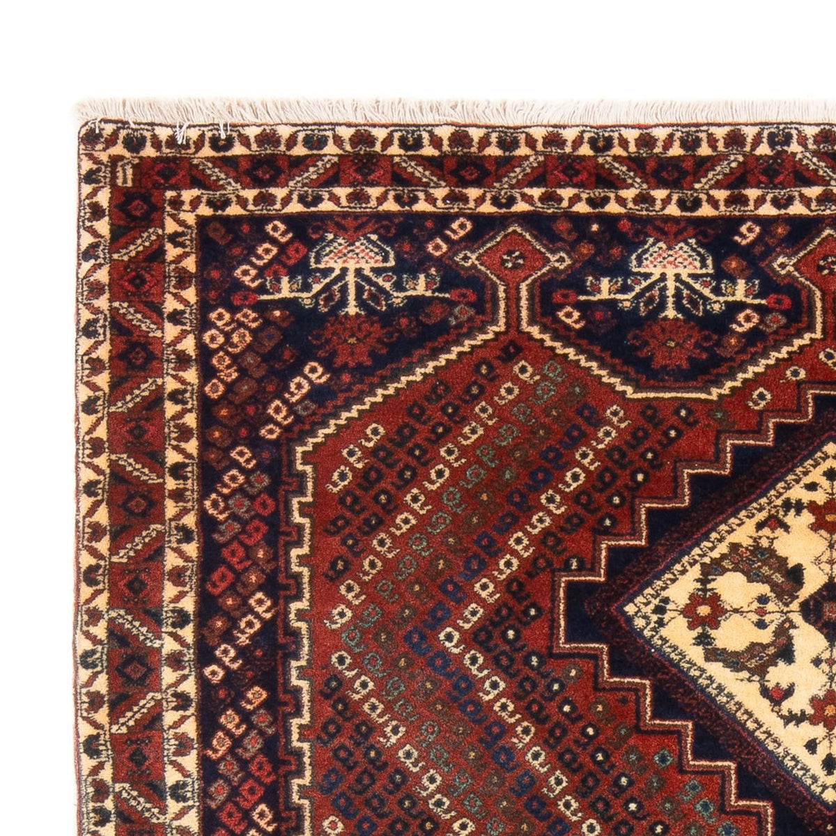 Persisk tæppe - Nomadisk - 208 x 142 cm - rød