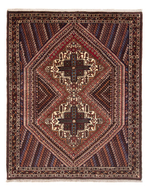 Persisk tæppe - Nomadisk - 180 x 138 cm - rød