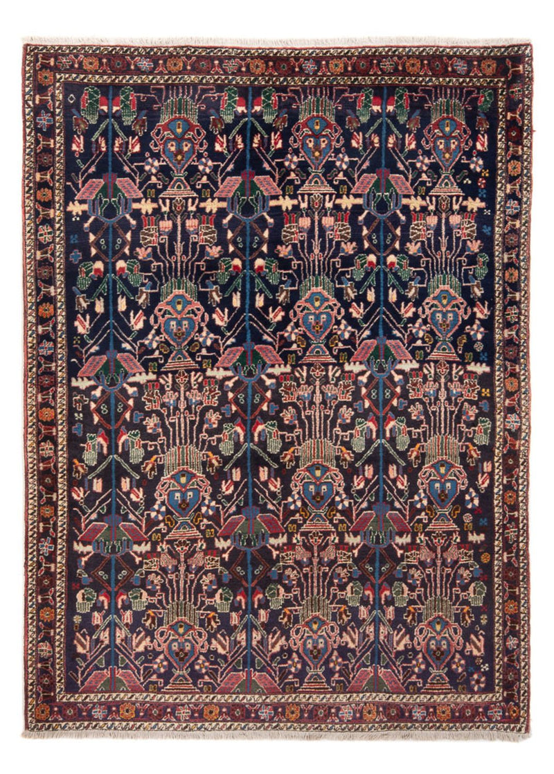 Persisk tæppe - Nomadisk - 210 x 148 cm - mørkeblå