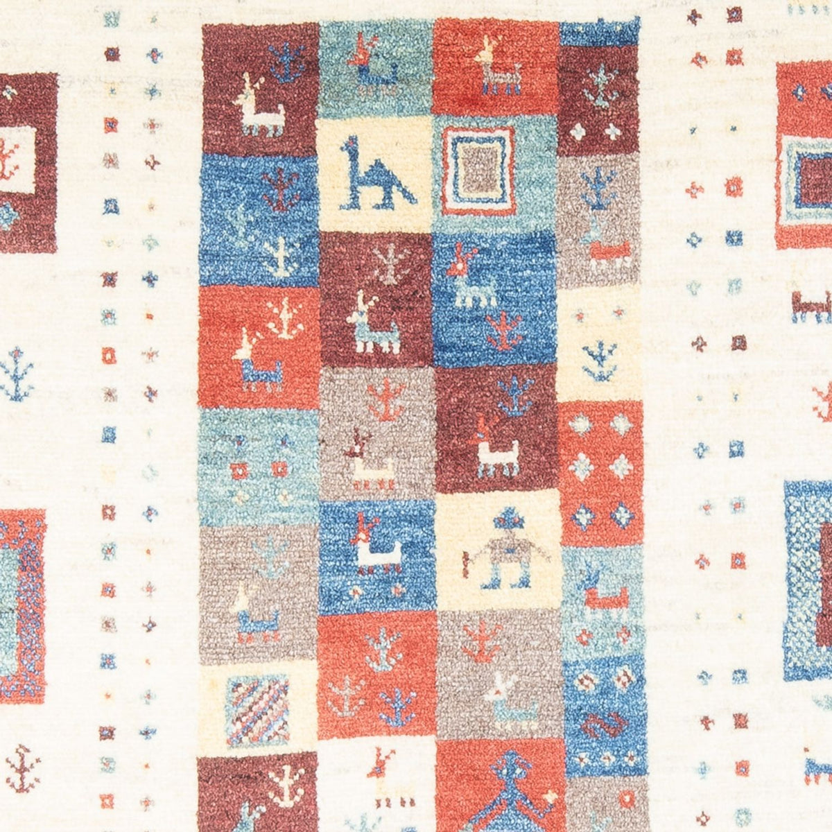 Gabbeh-tæppe - Persisk - 170 x 120 cm - flerfarvet