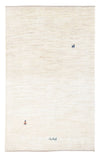 Persisk Gabbeh Tæppe 110x163cm - Perserteppich Wollteppich - Rektangulær / Lysegrå / 110 x 163 cm Rektangulær