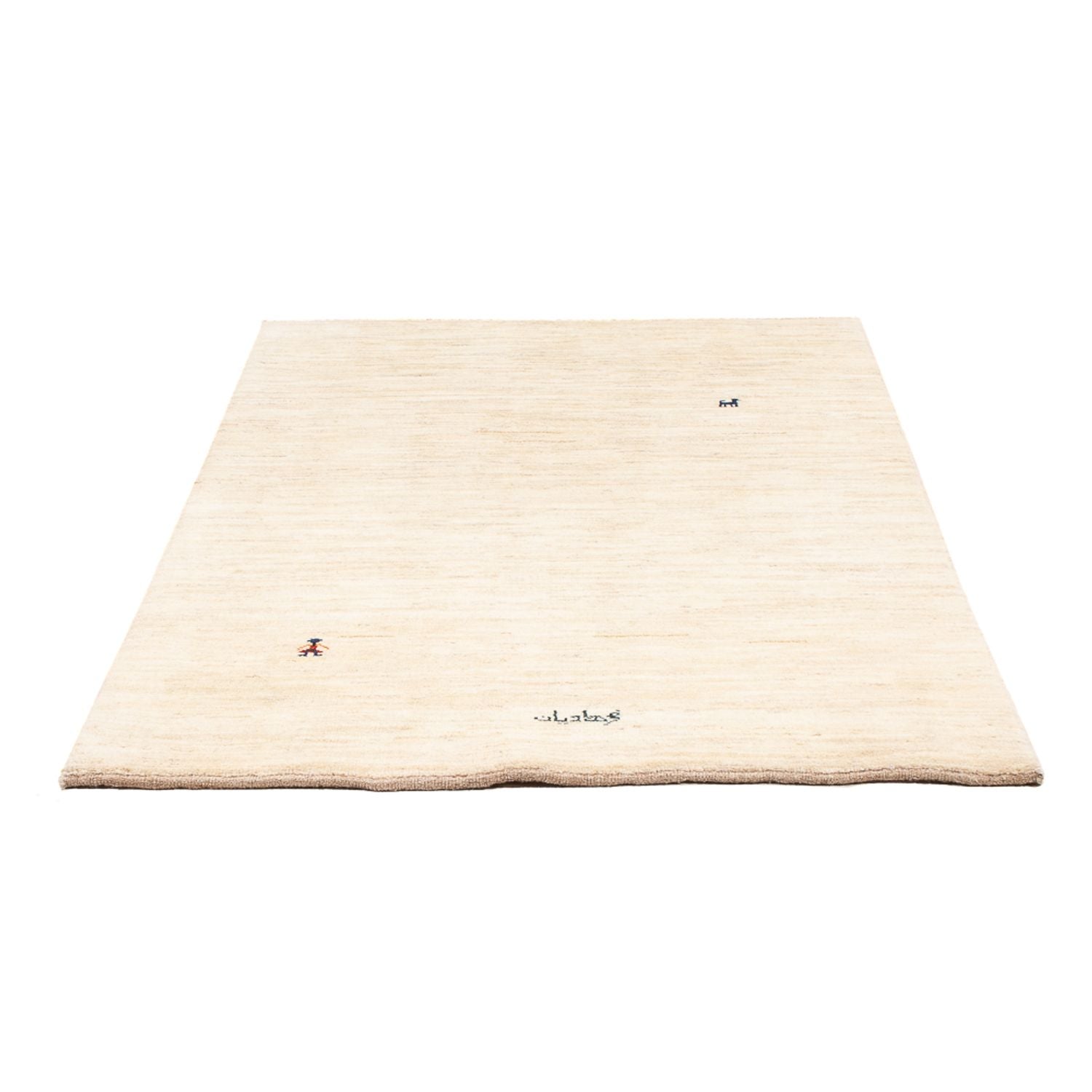 Gabbeh-tæppe - Persisk - 163 x 110 cm - lysegrå