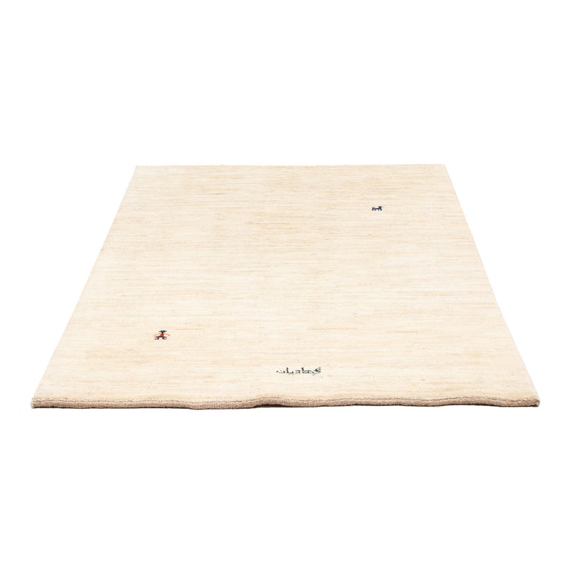 Gabbeh-tæppe - Persisk - 163 x 110 cm - lysegrå
