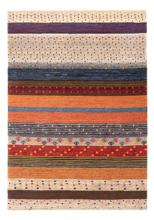 Gabbeh-tæppe - Persisk - 177 x 123 cm - flerfarvet
