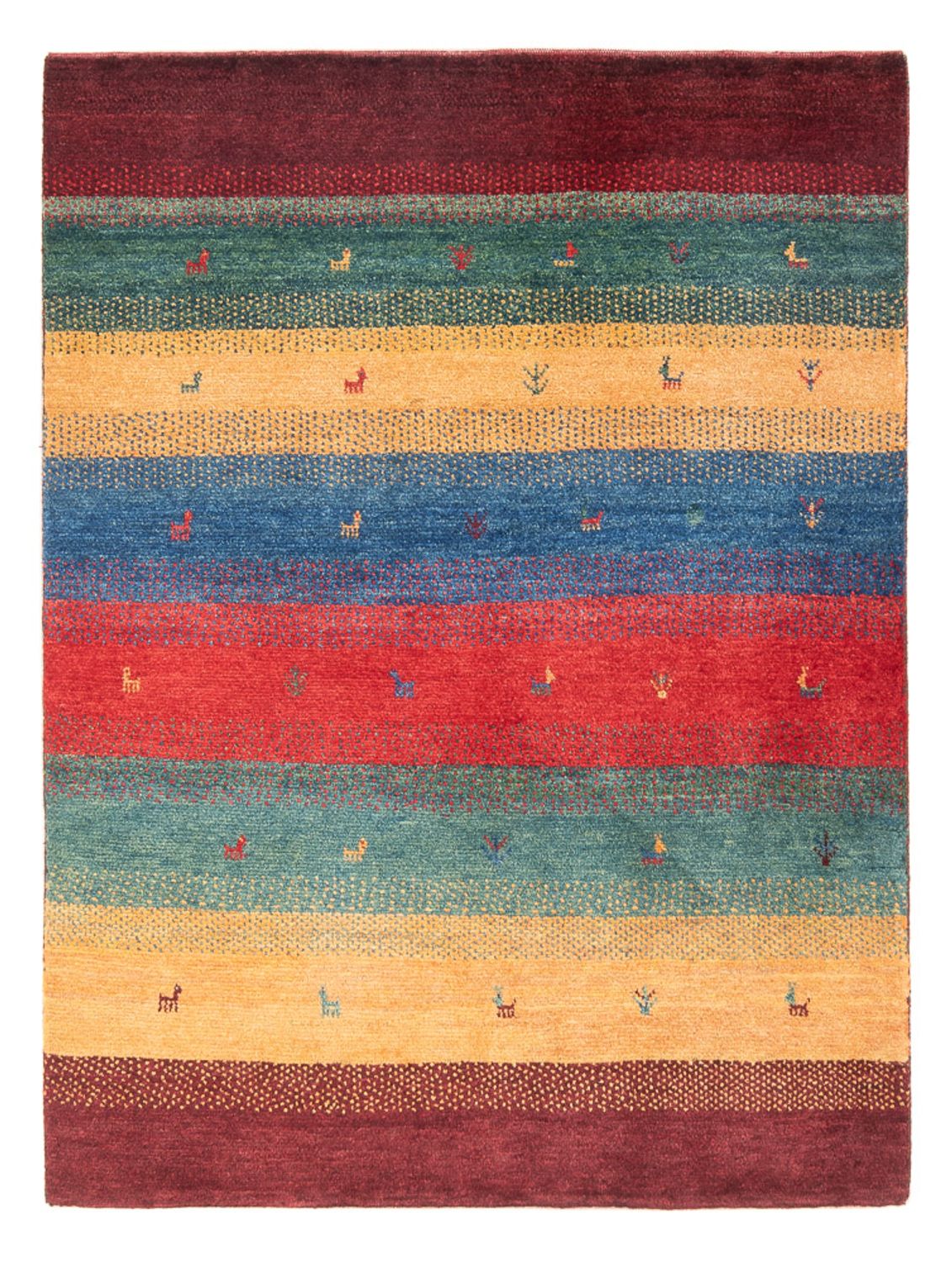Gabbeh-tæppe - Persisk - 160 x 120 cm - flerfarvet