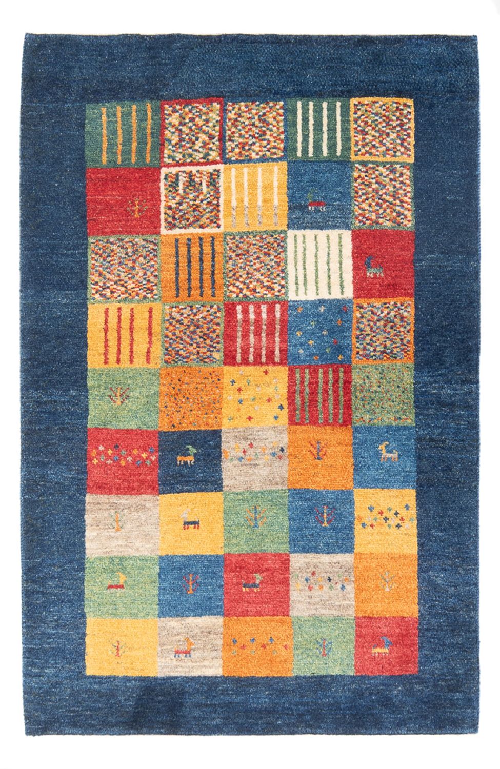 Gabbeh-tæppe - Persisk - 146 x 101 cm - flerfarvet