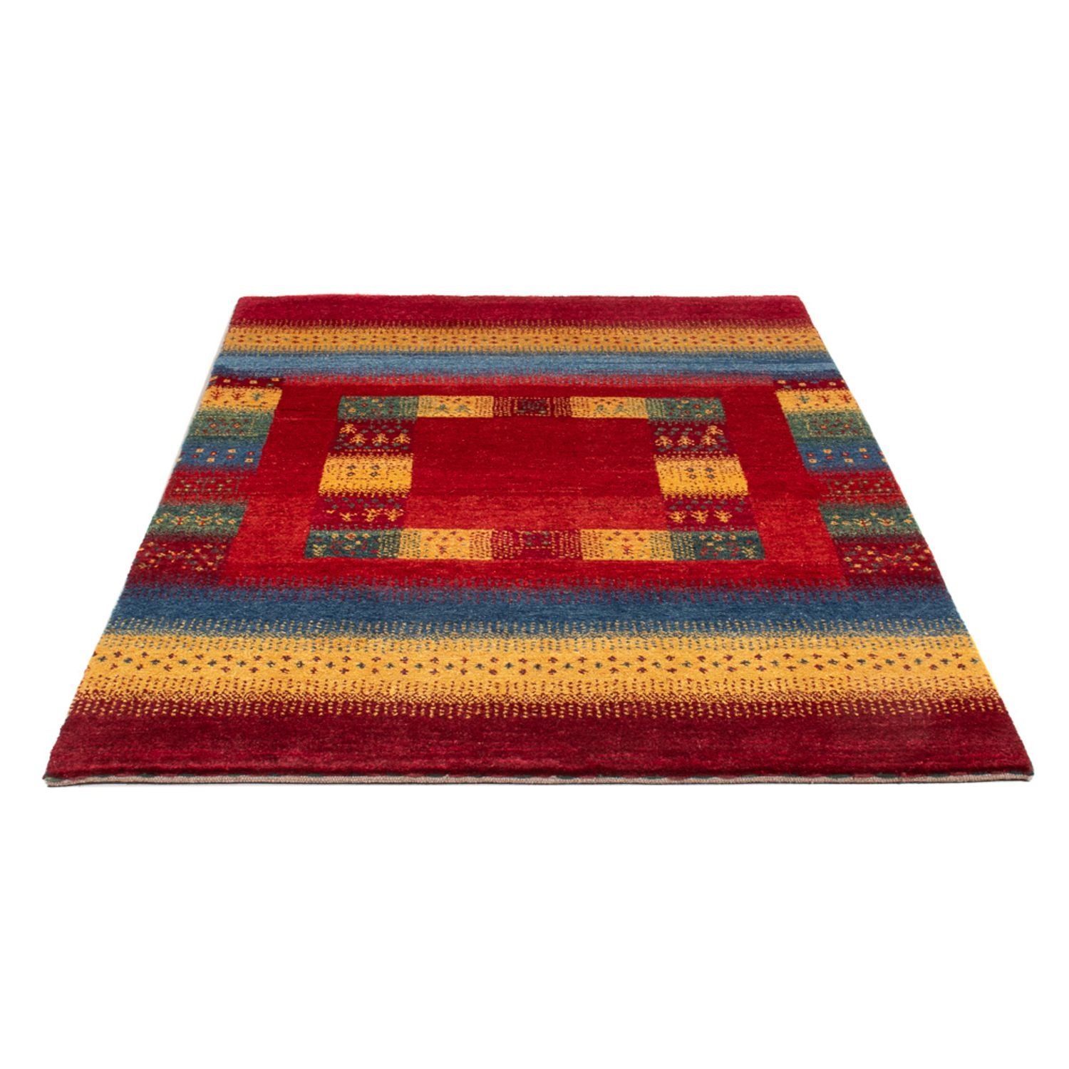 Gabbeh-tæppe - Persisk - 188 x 121 cm - flerfarvet