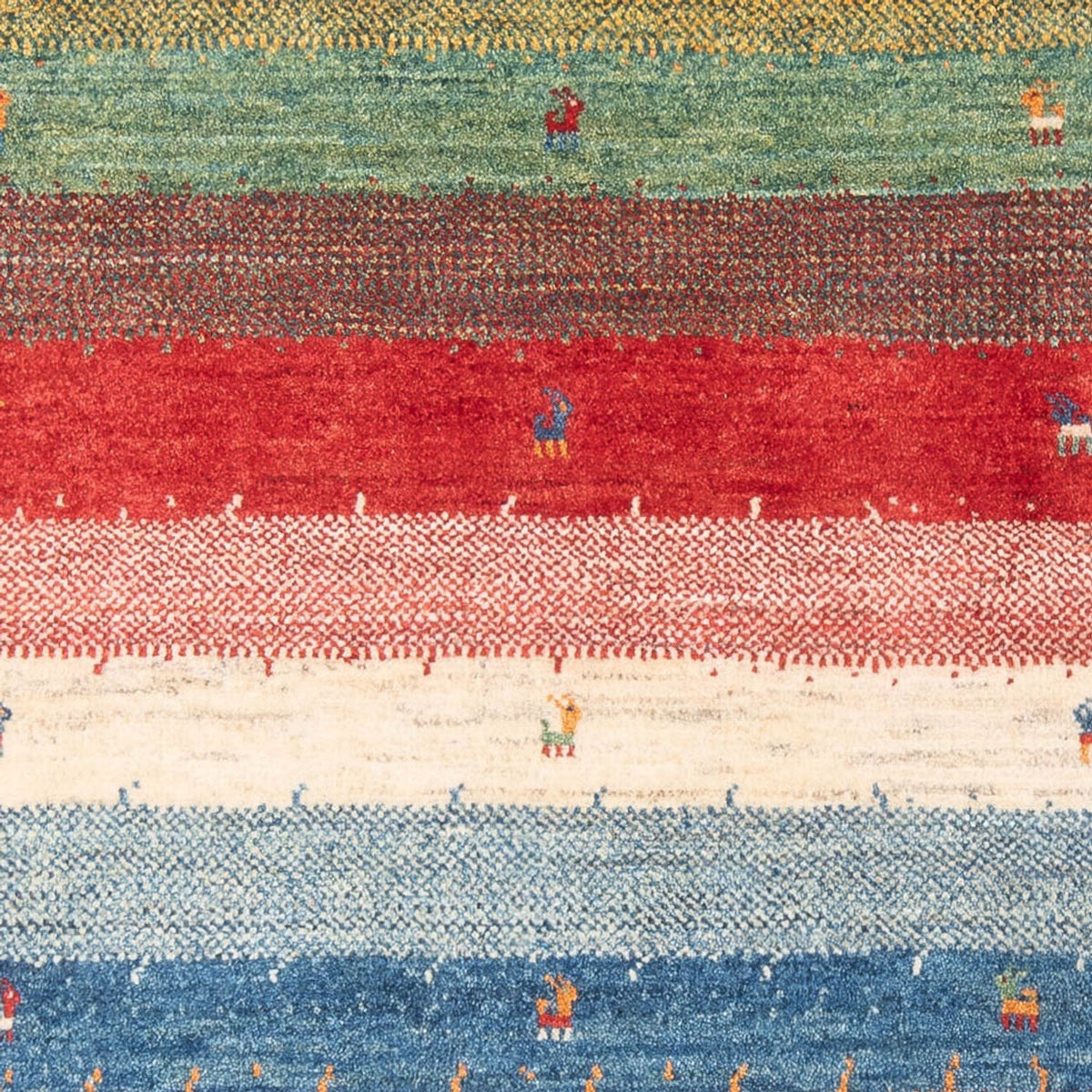 Gabbeh-tæppe - Persisk - 180 x 120 cm - flerfarvet