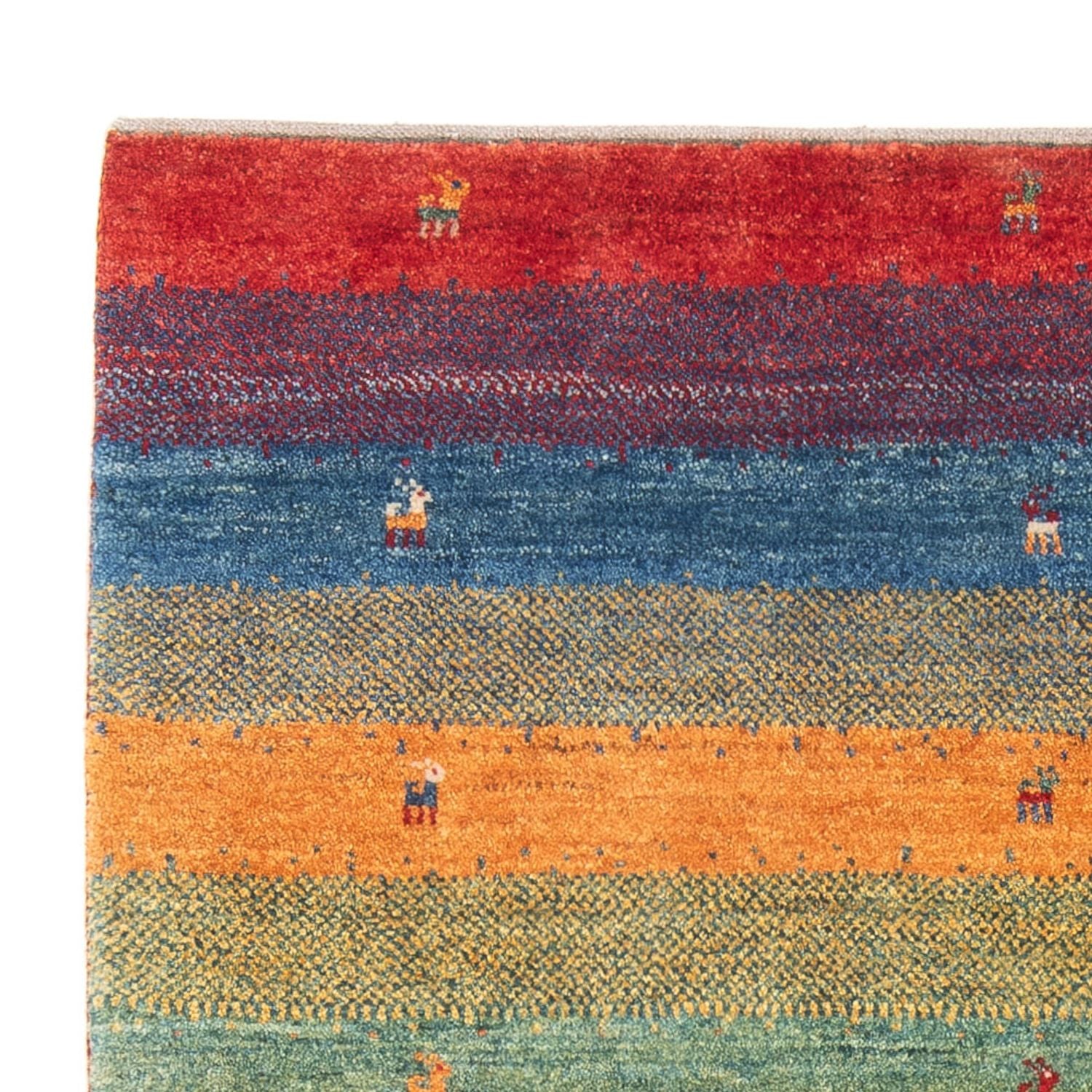 Gabbeh-tæppe - Persisk - 180 x 120 cm - flerfarvet
