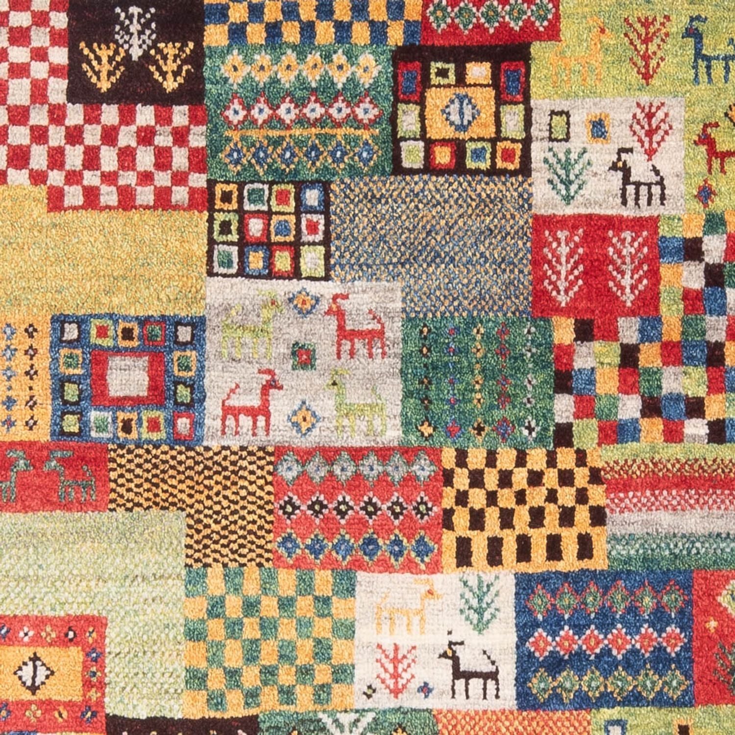 Gabbeh-tæppe - Persisk - 158 x 100 cm - flerfarvet