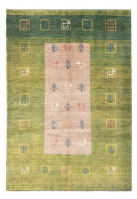 Gabbeh-tæppe - Persisk - 190 x 119 cm - flerfarvet