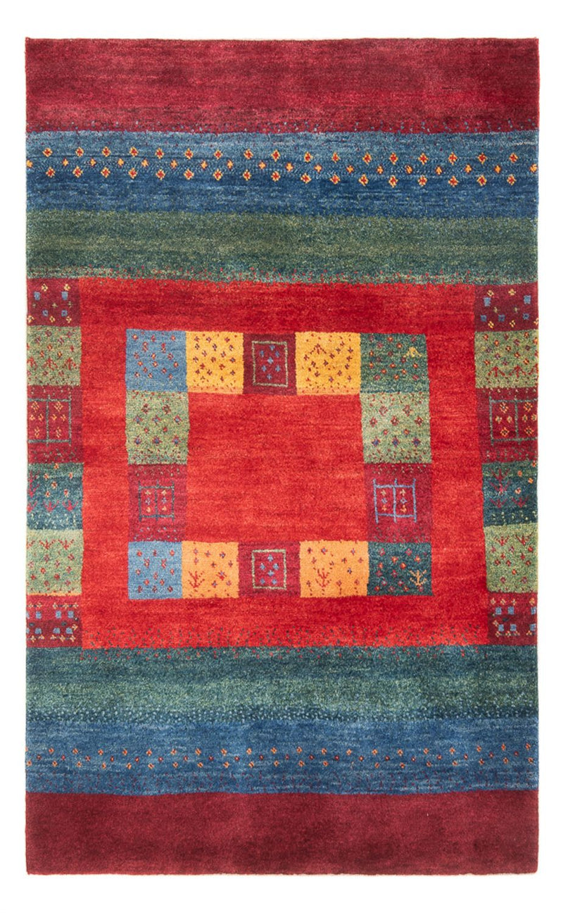 Gabbeh-tæppe - Persisk - 182 x 117 cm - flerfarvet