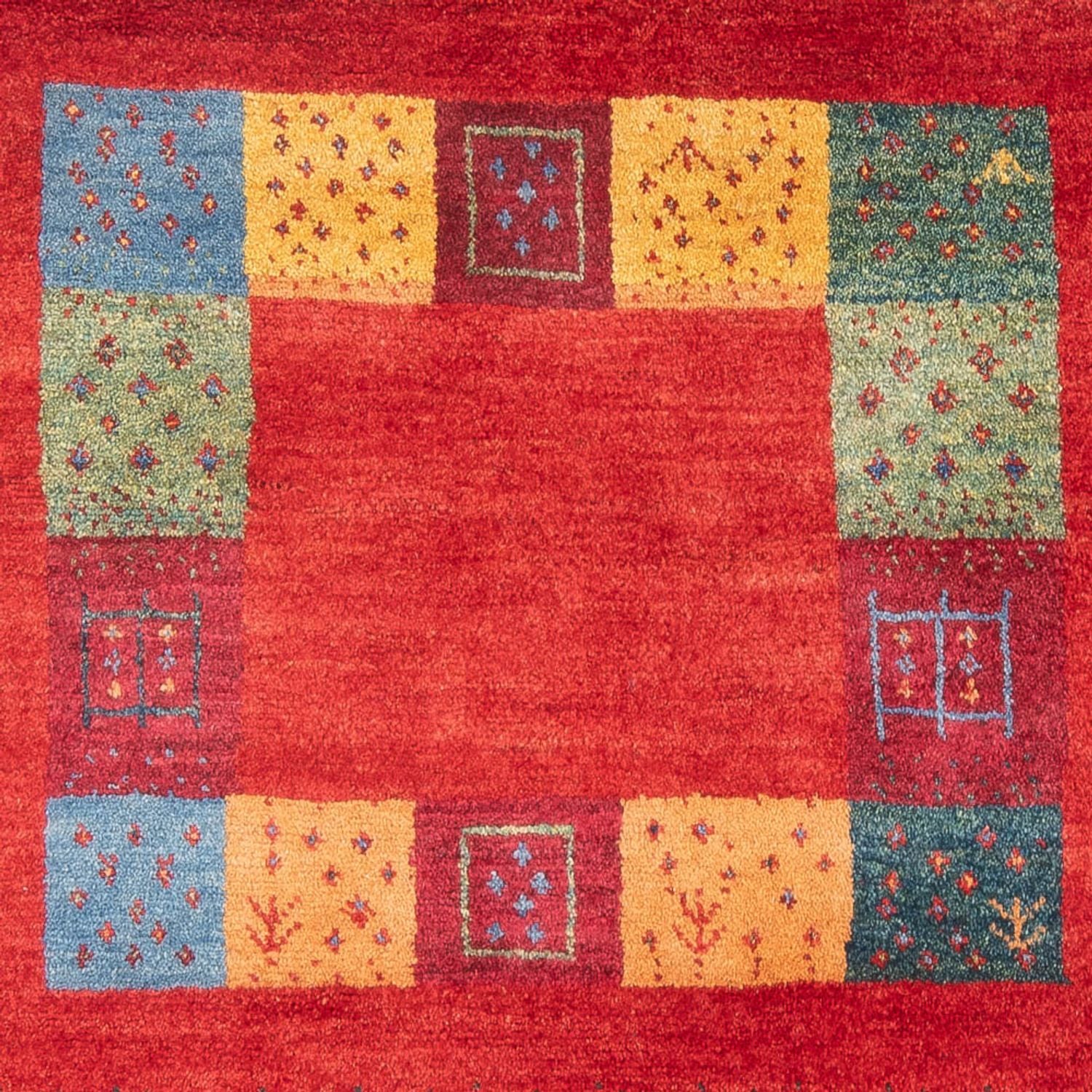 Gabbeh-tæppe - Persisk - 182 x 117 cm - flerfarvet