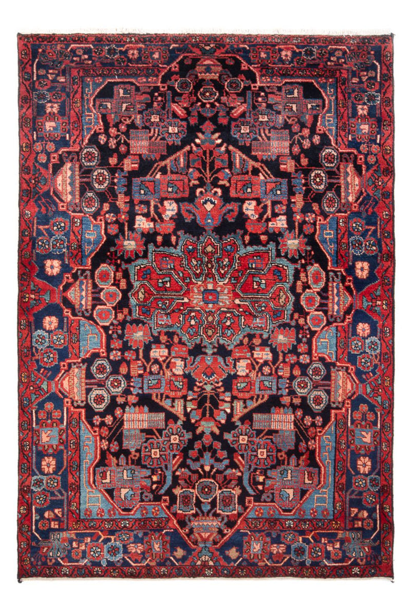 Persisk tæppe - Nomadisk - 214 x 147 cm - mørkeblå