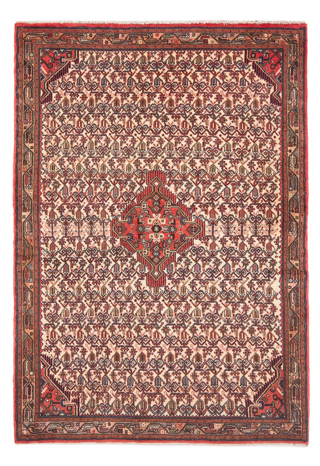 Persisk tæppe - Nomadisk - 200 x 136 cm - creme