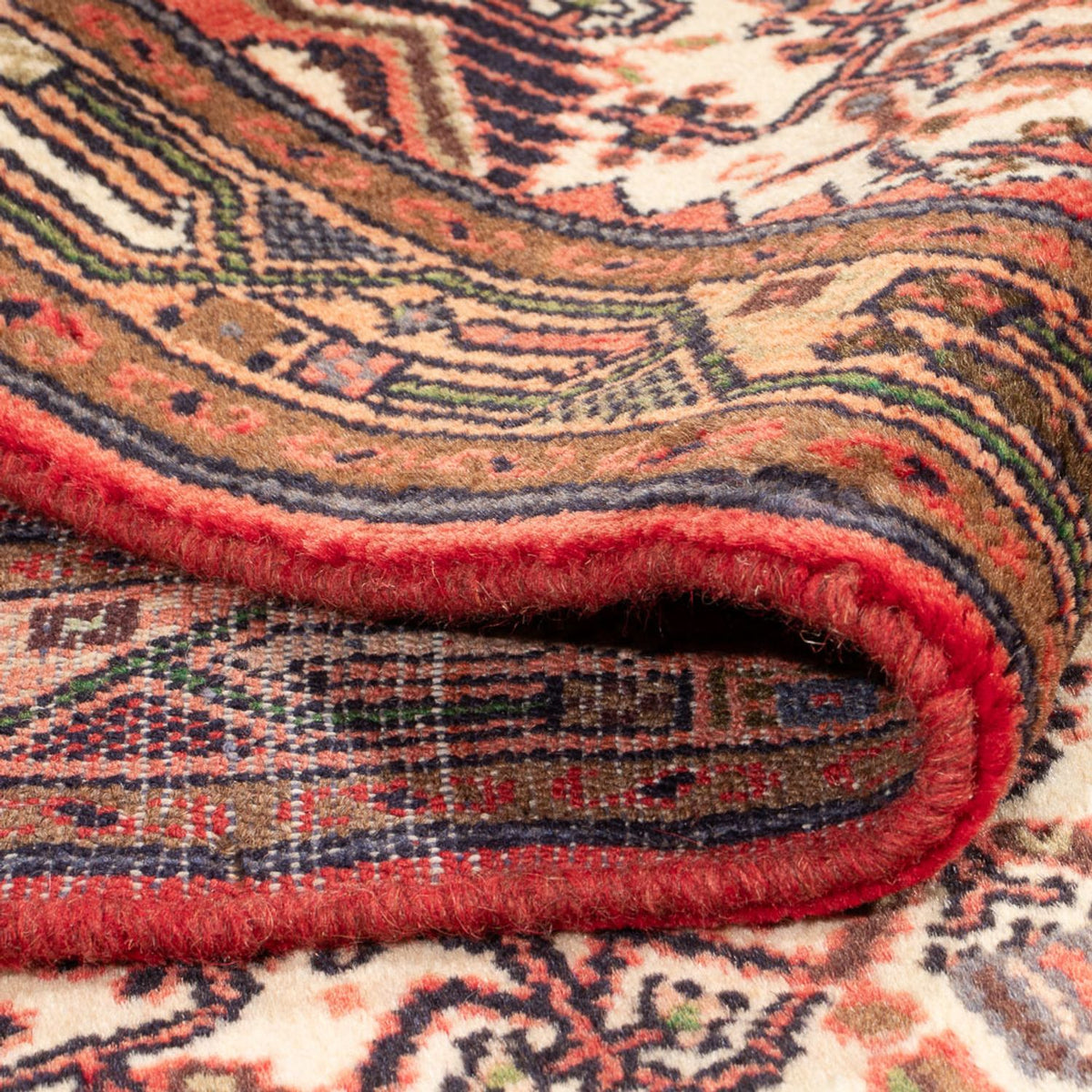 Persisk tæppe - Nomadisk - 200 x 136 cm - creme