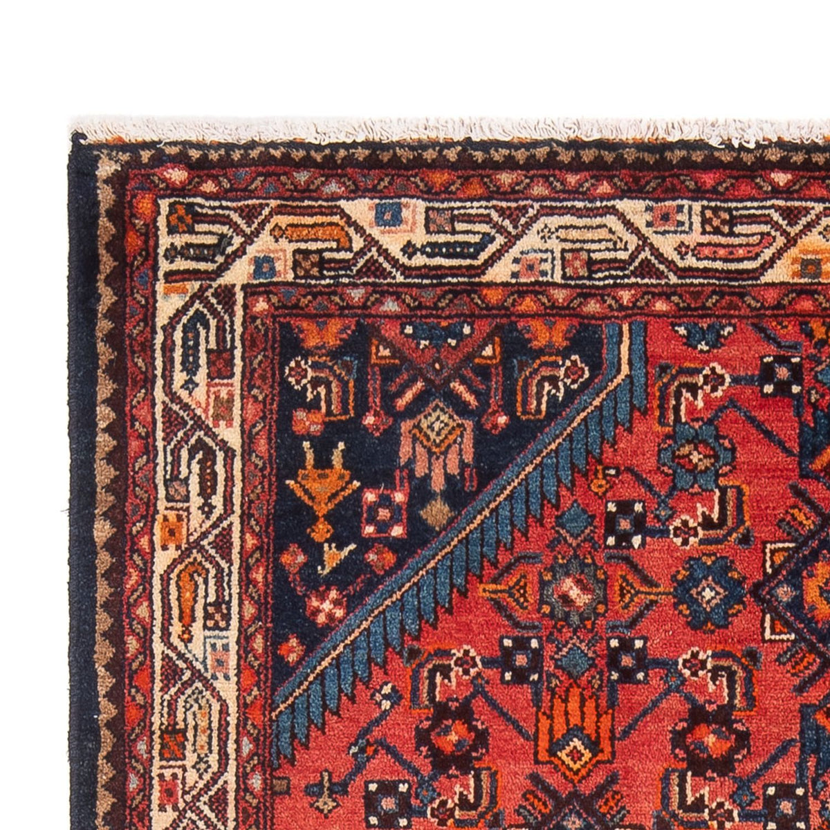 Persisk tæppe - Nomadisk - 205 x 130 cm - rød