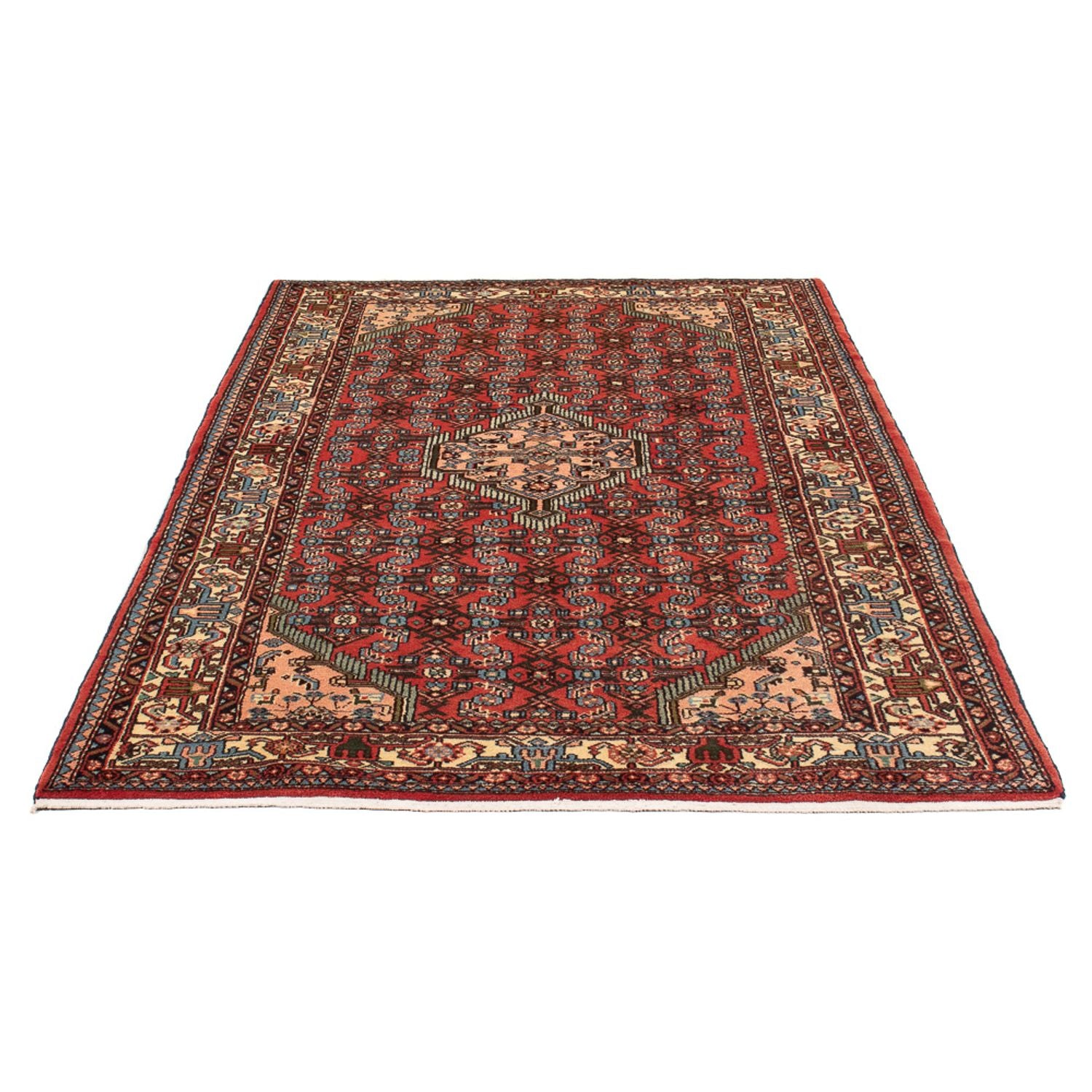 Persisk tæppe - Nomadisk - 207 x 132 cm - rød