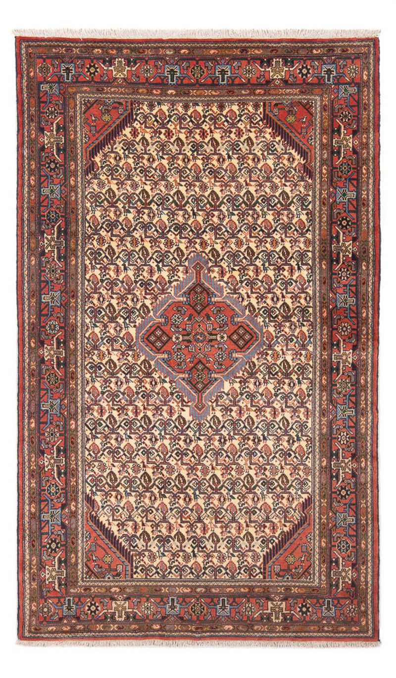 Persisk tæppe - Nomadisk - 202 x 137 cm - creme