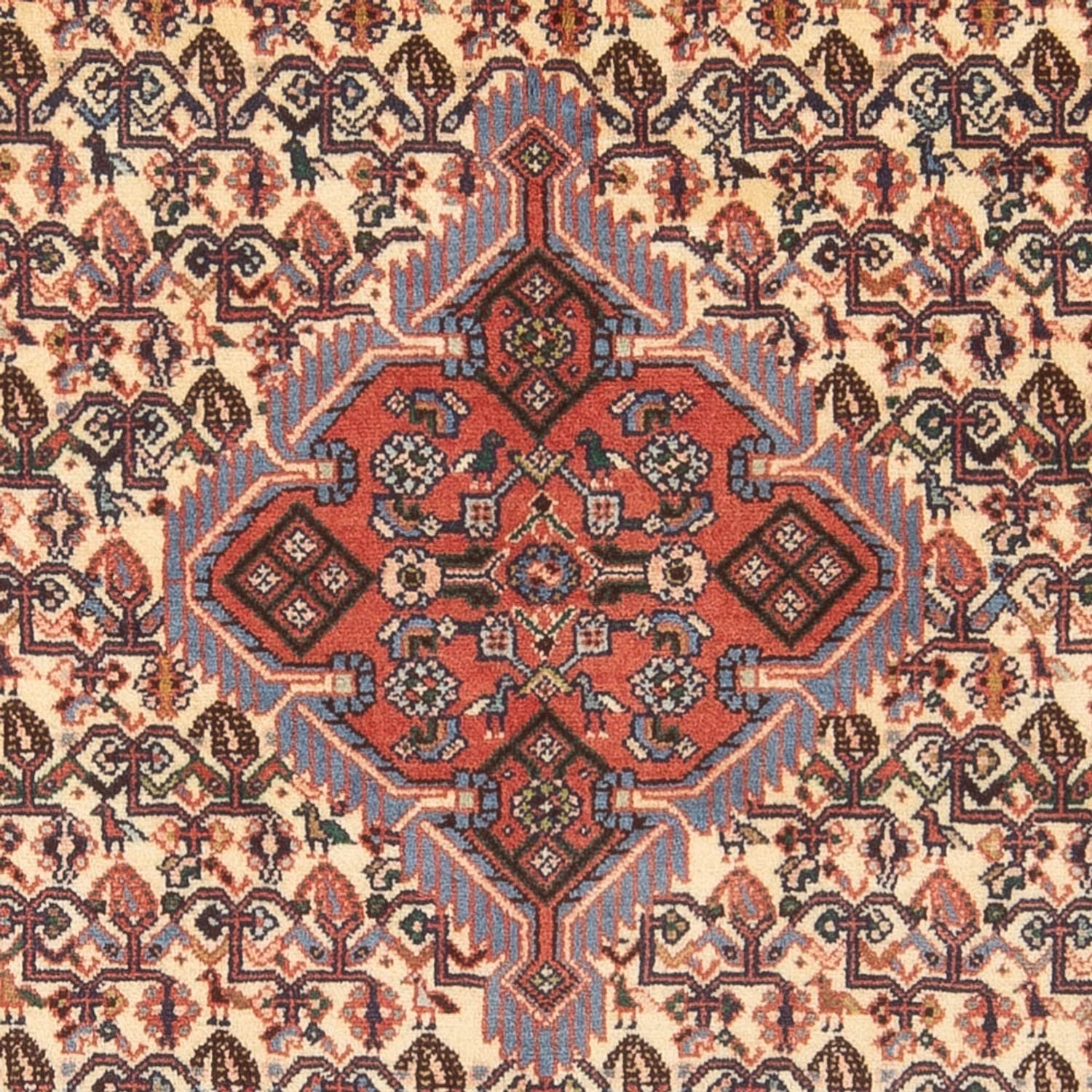 Persisk tæppe - Nomadisk - 202 x 137 cm - creme