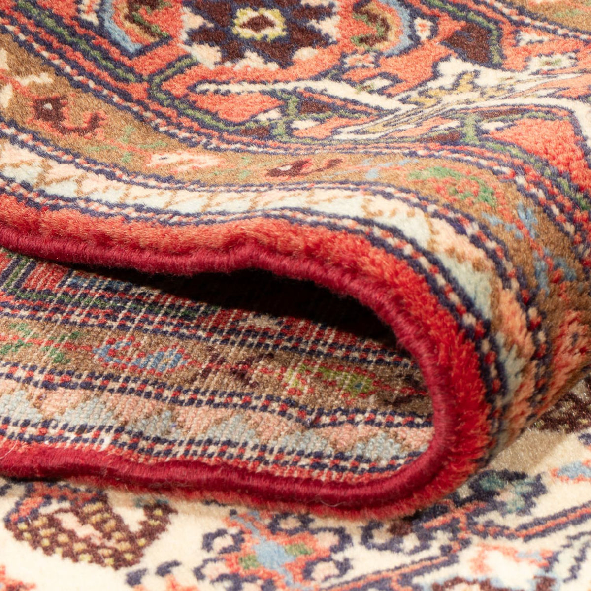 Persisk tæppe - Nomadisk - 198 x 123 cm - creme