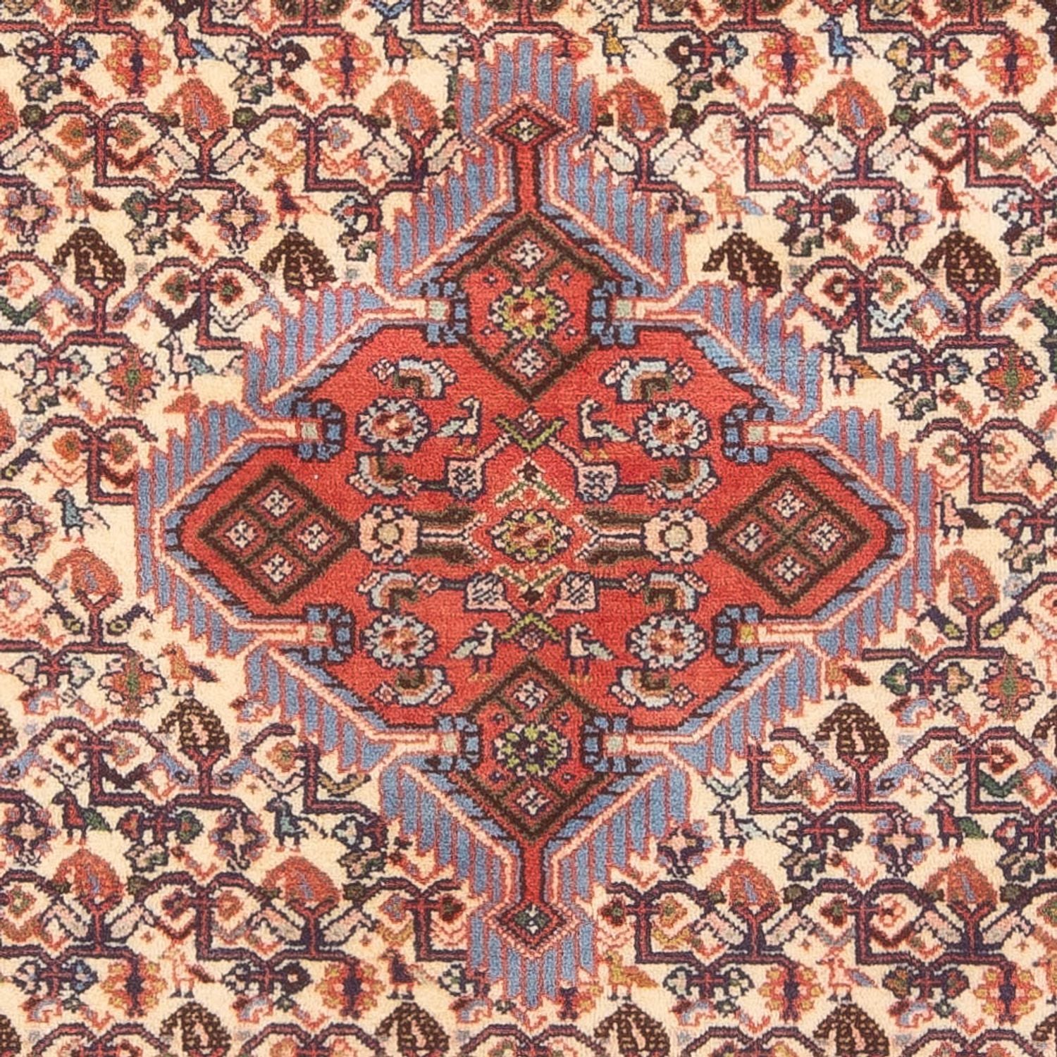 Persisk tæppe - Nomadisk - 194 x 125 cm - creme