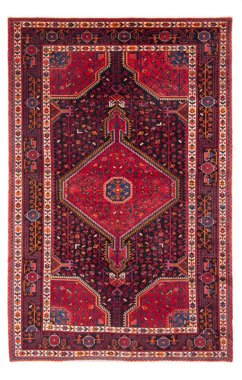 Persisk tæppe - Nomadisk - 230 x 136 cm - mørkeblå