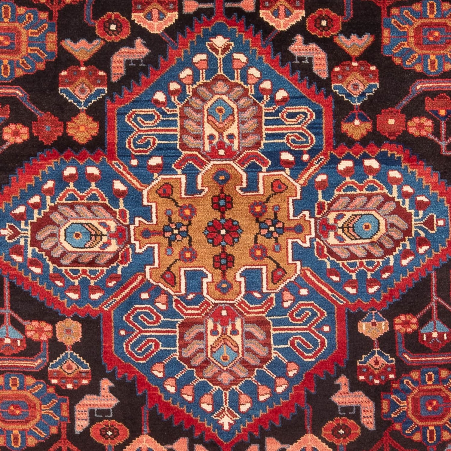 Persisk tæppe - Nomadisk - 273 x 153 cm - mørkeblå