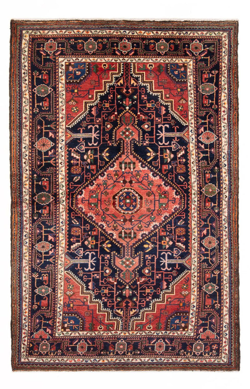 Persisk tæppe - Nomadisk - 215 x 137 cm - mørkeblå