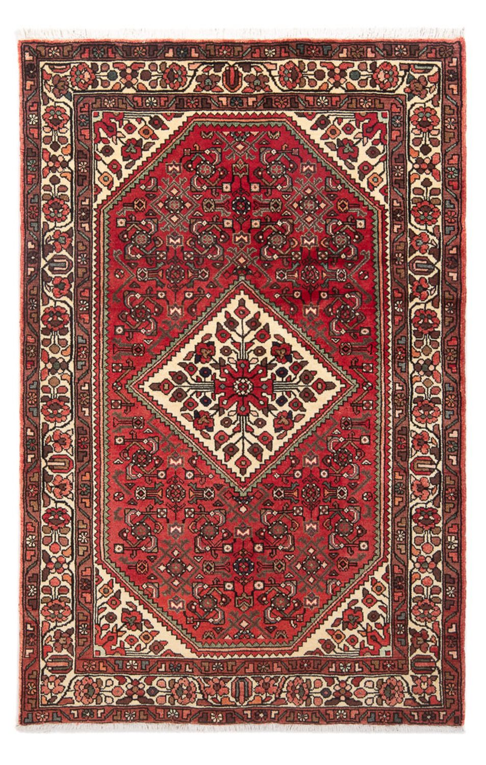 Persisk tæppe - Nomadisk - 198 x 136 cm - rød