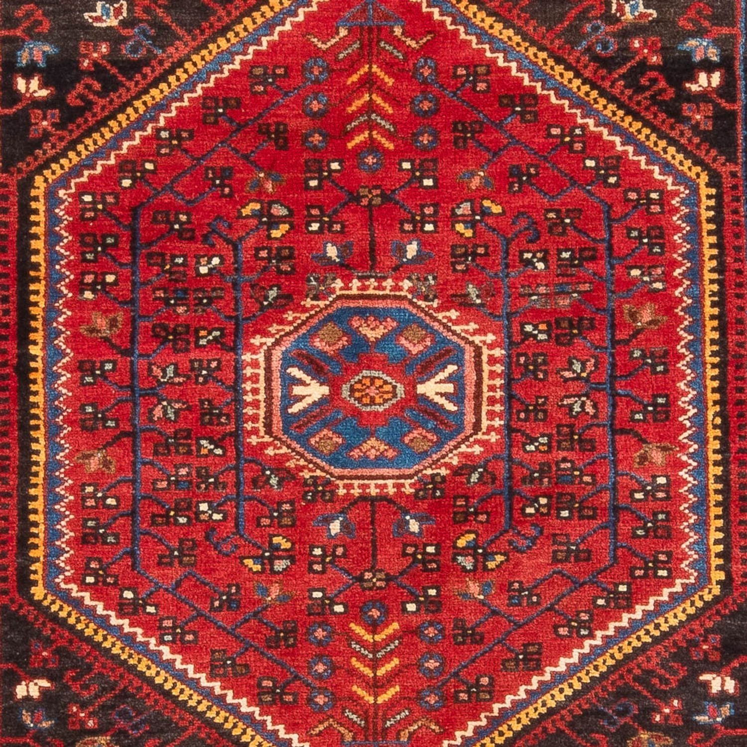 Persisk tæppe - Nomadisk - 236 x 137 cm - mørkeblå