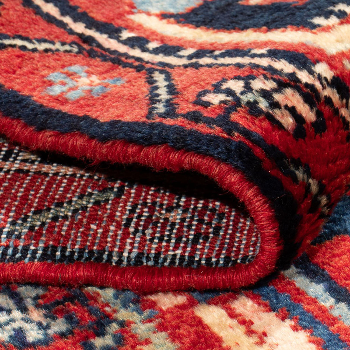 Persisk tæppe - Nomadisk - 203 x 130 cm - rød