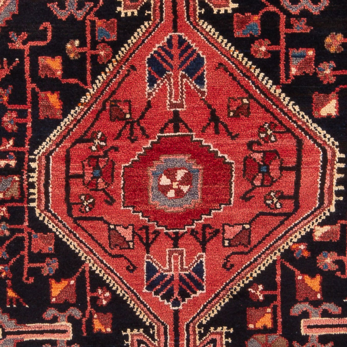 Persisk tæppe - Nomadisk - 215 x 135 cm - mørkeblå