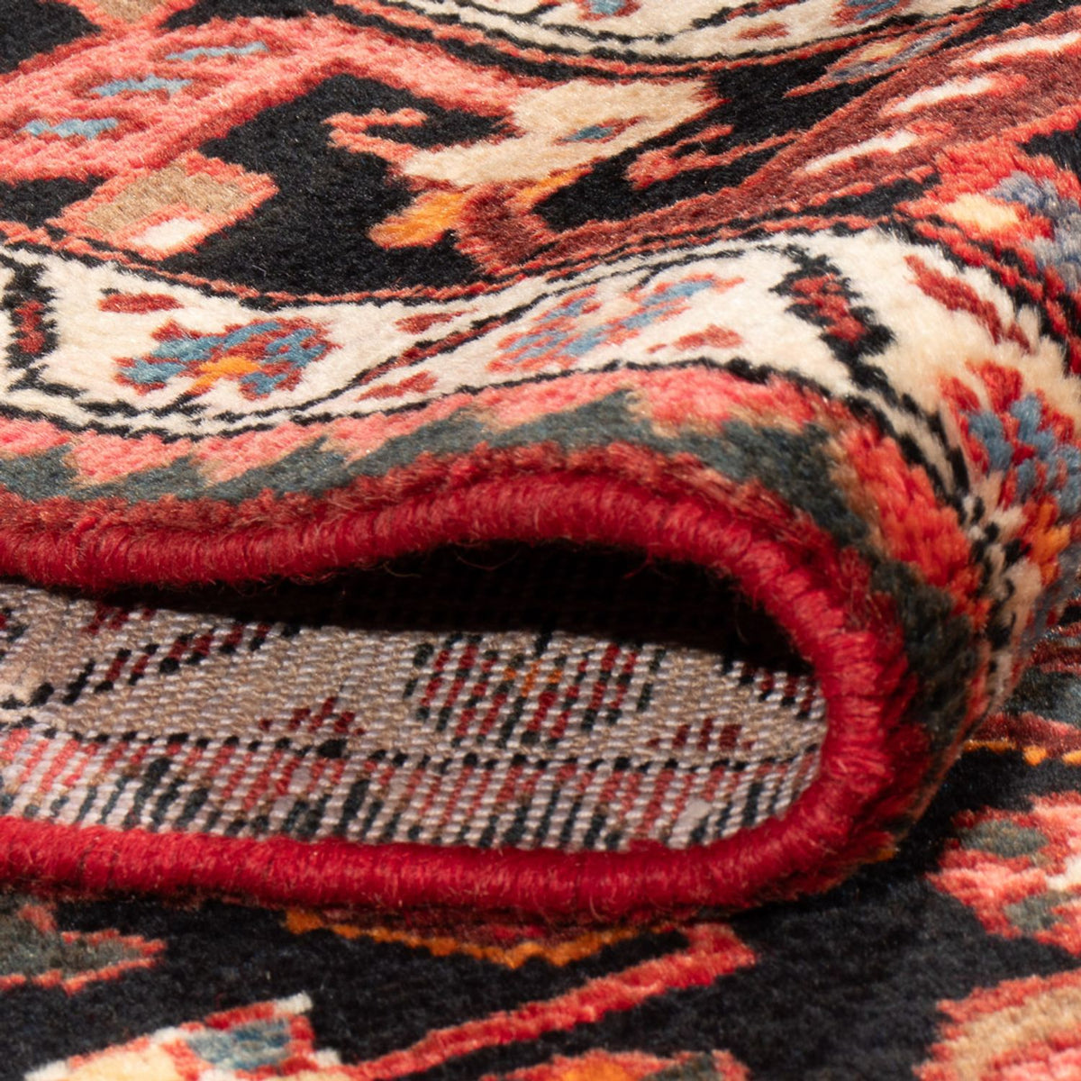 Persisk tæppe - Nomadisk - 215 x 135 cm - mørkeblå