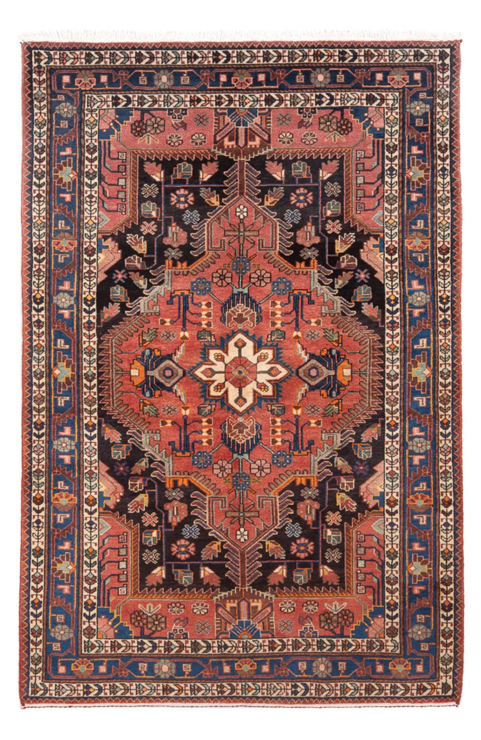 Persisk tæppe - Nomadisk - 212 x 138 cm - rød