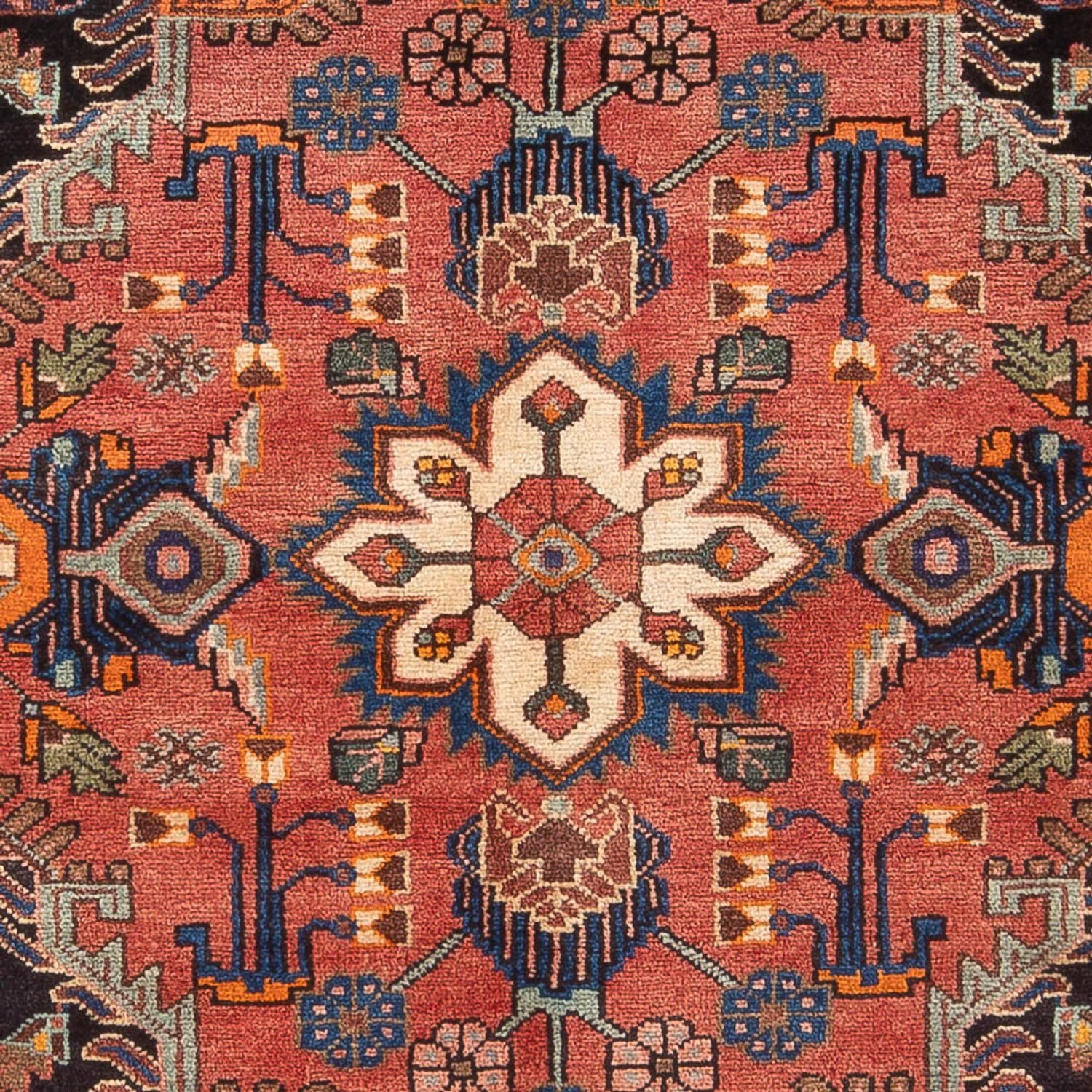 Persisk tæppe - Nomadisk - 212 x 138 cm - rød