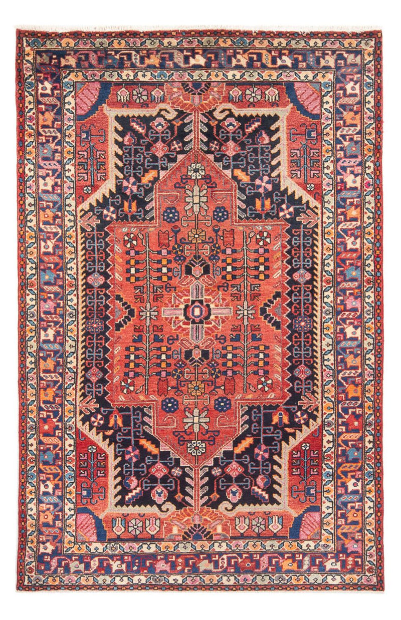 Persisk tæppe - Nomadisk - 248 x 148 cm - lysrød