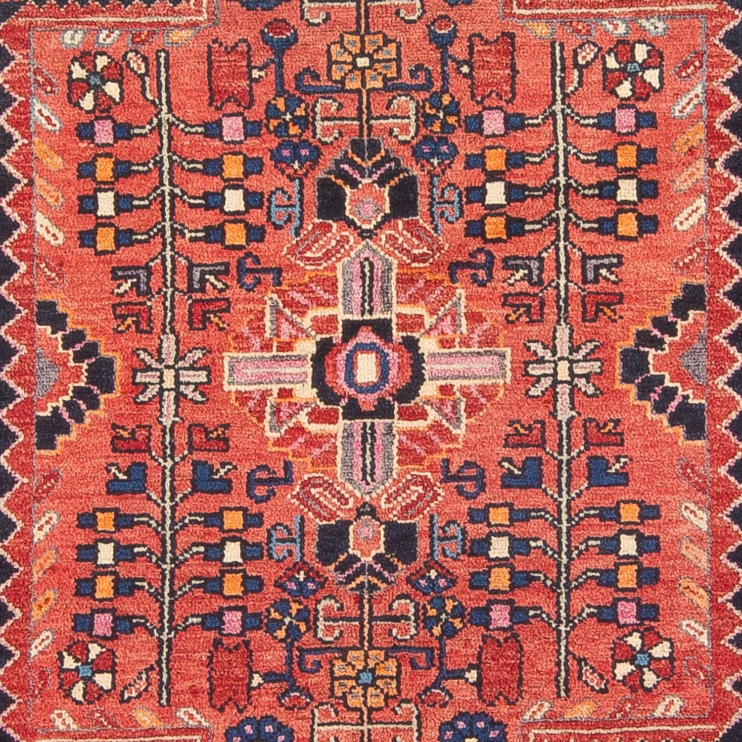 Persisk tæppe - Nomadisk - 248 x 148 cm - lysrød
