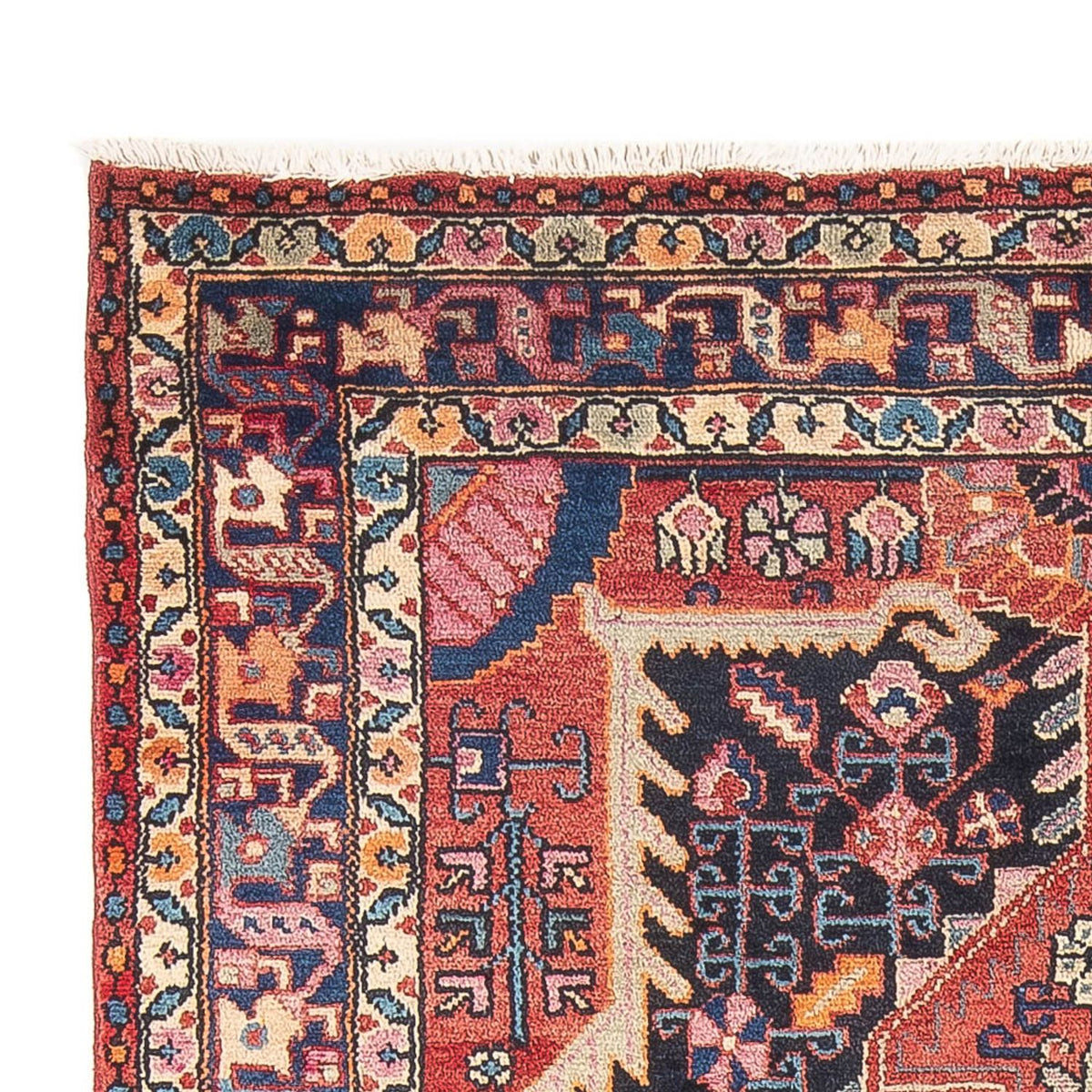 Persisk tæppe - Nomadisk - 248 x 148 cm - lysrød