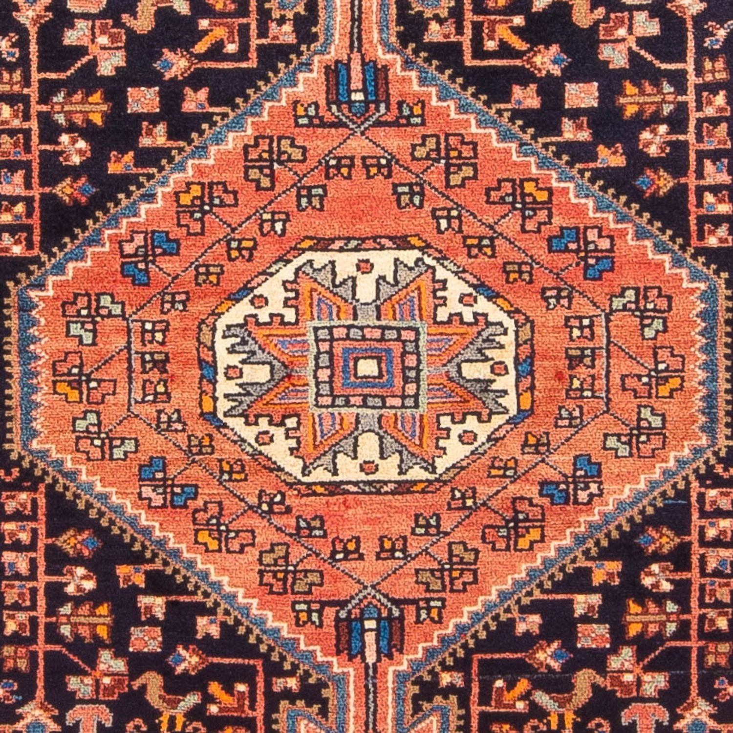 Persisk tæppe - Nomadisk - 224 x 132 cm - lysrød